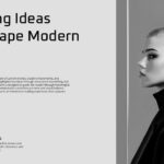 Magazine Template culture slide with portrait and editorial text