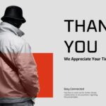 Magazine Template thank you slide with contact information