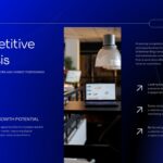 Marketing Plan Template - Competitive analysis slide featuring 48% growth statistic and market insights