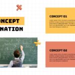 Math Key Concepts Template - Dual-concept layout with colorful boxes explaining mathematical principles