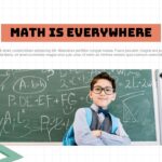 Math Everywhere Template - Inspirational student imagery reinforcing mathematics universal importance