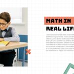 Math Real Life Applications Template - Student imagery connecting classroom learning to everyday situations