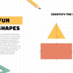 Math Shapes Geometry Template - Colorful geometric forms with identification labels for visual learning