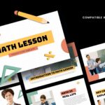 Math Lesson Plan Template - Portfolio showcase displaying vibrant educational slides with geometric shapes