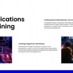 Minimalist Resume Certifications Template - Professional development focus with learning environment photography backdrop