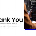 Minimalist Resume Thank You Template - Graceful closing with technology-themed background and connection encouragement