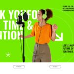 Music Company Profile Template - Closing slide to end your presentation and provide next steps for collaboration