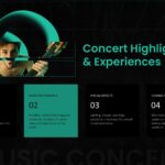 Music Concert Timeline Template - Event schedule with opening acts and main performance highlights