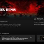 Netflix Template - Content detail page layout with show information and episode thumbnails