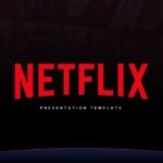 Netflix Template - Main overview slide showing multiple template layouts and Netflix branding elements
