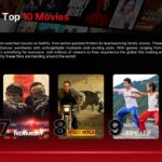 Netflix Template - Global Top 10 movies ranking with numbered movie thumbnails and titles