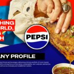 Pepsi Company Profile PowerPoint Template - Hero food imagery paired with refreshing brand messaging and logo placement