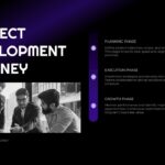 Project Development Template - Benefits slide showcasing three core advantages with multiple business photographs