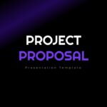 Project Proposal PowerPoint Template - Overview slide with business team photo and project summary content layout