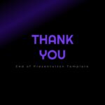 Project Proposal Thank You Template - Professional presentation conclusion slide with elegant centered design