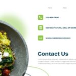 Restaurant Theme Template - Contact information slide to share restaurant location and details