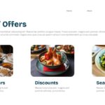 Restaurant Theme Template - Pricing and offers slide to promote deals and special menu packages