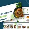 Restaurant Theme Template - Professional cover slide to introduce your restaurant business presentation