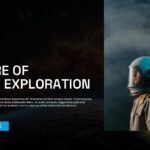 Space Template - Call-to-action slide to discuss future space exploration plans and engage audience