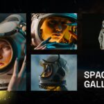 Space Template - Image gallery slide to showcase multiple space photos and visual content