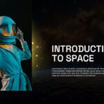 Space Template - Introduction slide to present opening content about space exploration topics