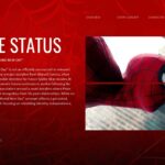 Spider-Man Movie Template - Movie status slide with red background and Spider-Man character imagery