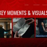 Spider-Man Key Moments Template - Visual highlights slide with three key scene images in grid layout
