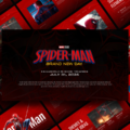 Spider-Man Movie Template Overview - Complete template preview showing all slides in mosaic layout