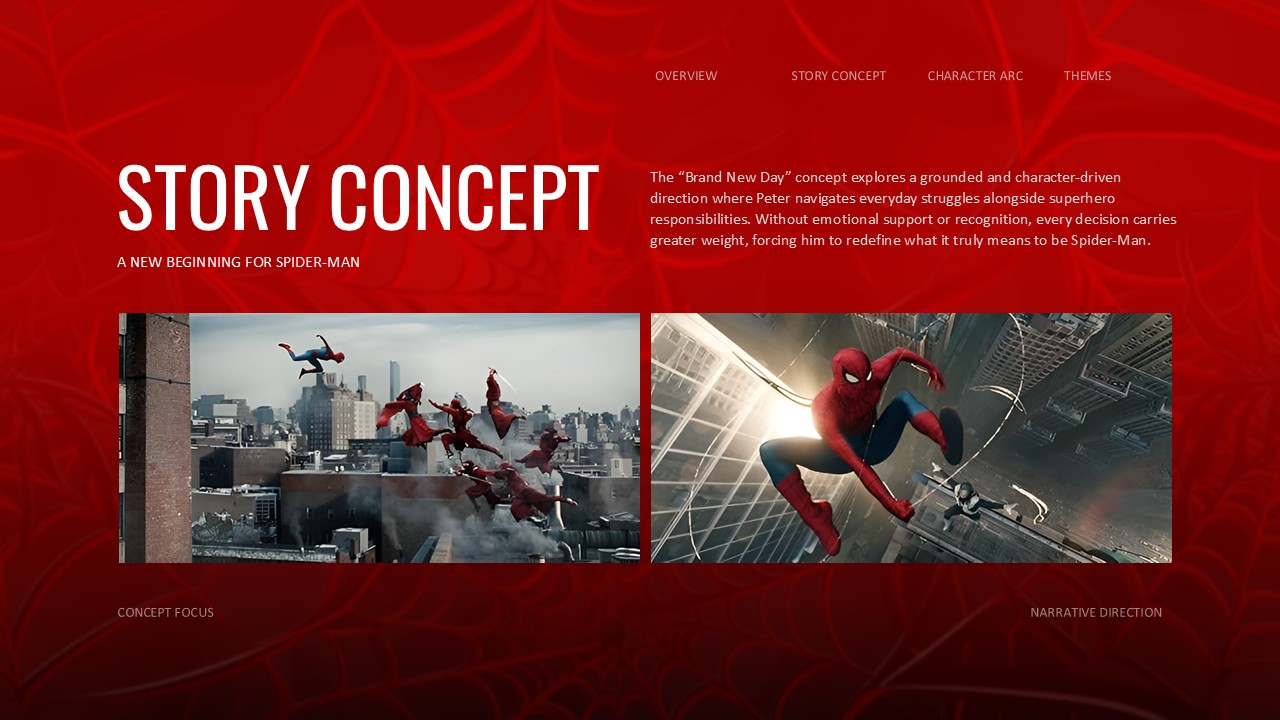 Spider-Man Brand New Day Movie Template PPT & Google Slides