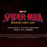 Spider-Man Brand New Day Movie Template - Title slide with Marvel Studios branding and red spider web design