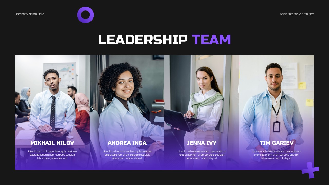 Team Introduction Template for PowerPoint and Google Slides