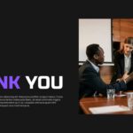 Team Introduction Template - Thank you closing slide with team photo