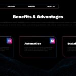 Technology Template - benefits slide with three advantage columns