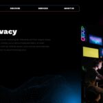 Technology Template - data privacy slide with workstation illustration