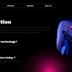 Technology Template - introduction slide with robotic hand imagery