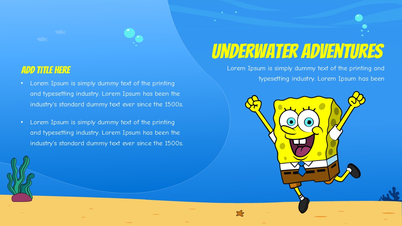 SpongeBob Creative Template