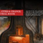 US History Industrial Revolution Template - Factory interior with machinery and workers