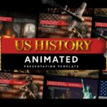 US History Slides Overview Template - Complete presentation template showcase with multiple historical scenes