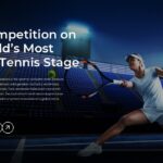 Wimbledon Template - Elite competition slide with female tennis player
