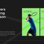 Wimbledon Template - Top players showcase with men's and women's profiles
