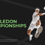 Wimbledon Template - 2026 Championships title slide with tennis player