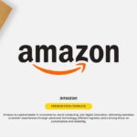 Amazon Presentation Template - Title slide with logo and delivery boxes