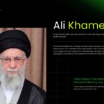 World Leaders Template - Ali Khamenei profile slide for examining Iranian politics and Middle Eastern affairs