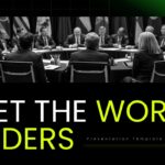 World Leaders Template - Title slide to open presentations on global politics and international affairs