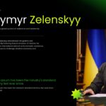 World Leaders Template - Volodymyr Zelenskyy profile slide for discussing Ukrainian leadership and crisis management