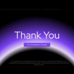 Audit Report Template - thank you slide with purple gradient design