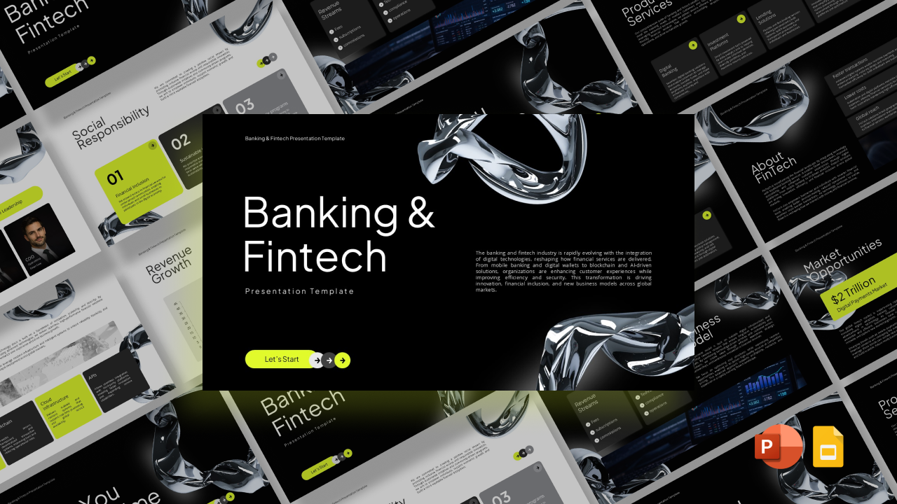 banking and fintech presentation template