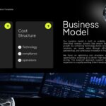 Banking & Fintech Business Model - Revenue streams and cost structure comparison flows with financial dashboard visuals