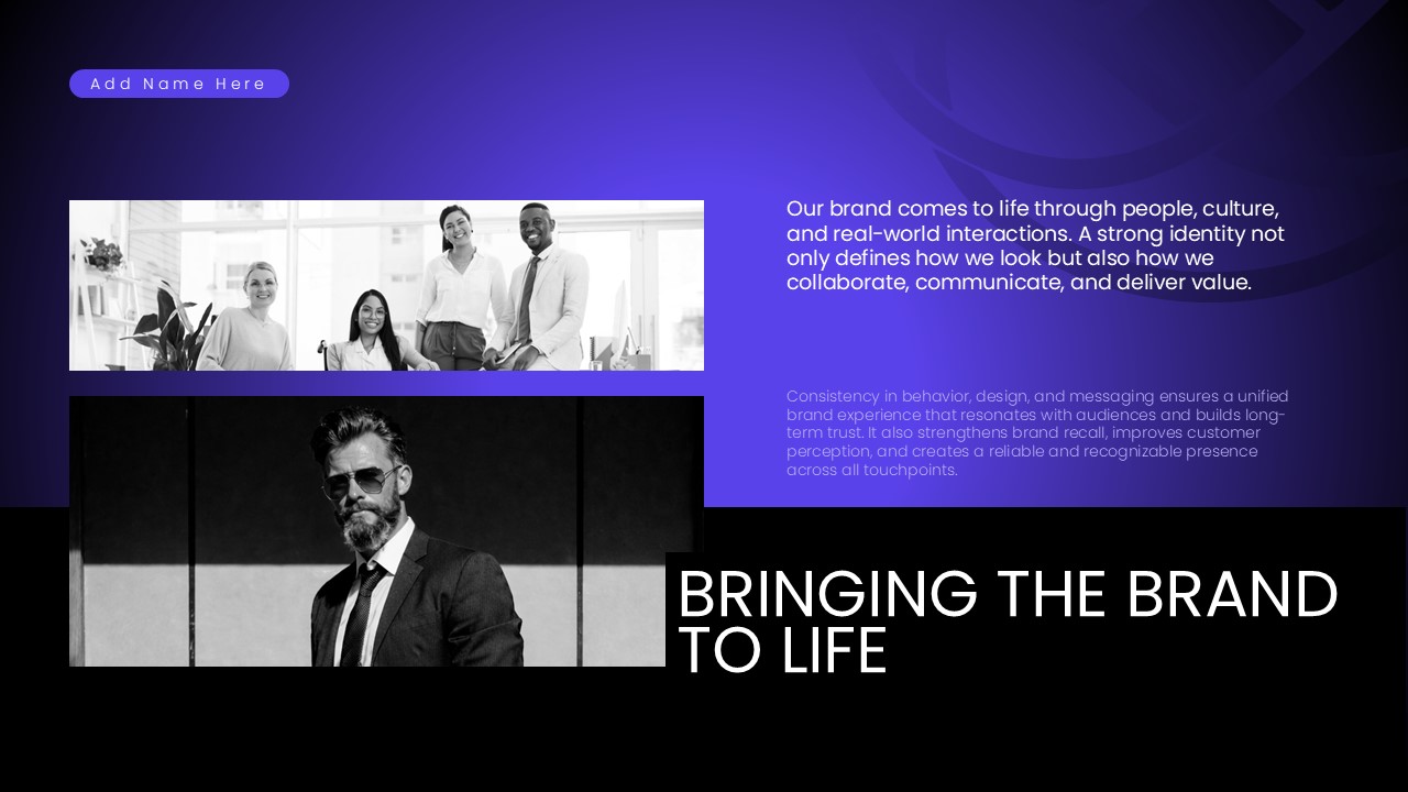 Brand Identity Template - Bringing brand to life with dual images