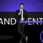 Brand Identity Template - Cover slide with professional businessman